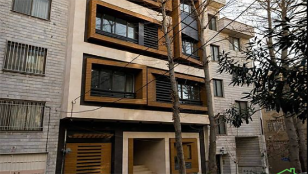 Four-story thermoud building facade